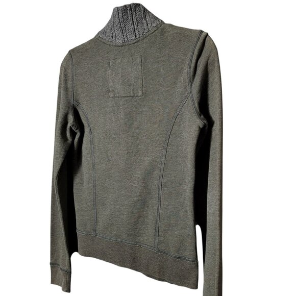 Hollister Womens Gray Y2K 2000s Wool Collar Button Up Sweater Jacket Small - Picture 5 of 14